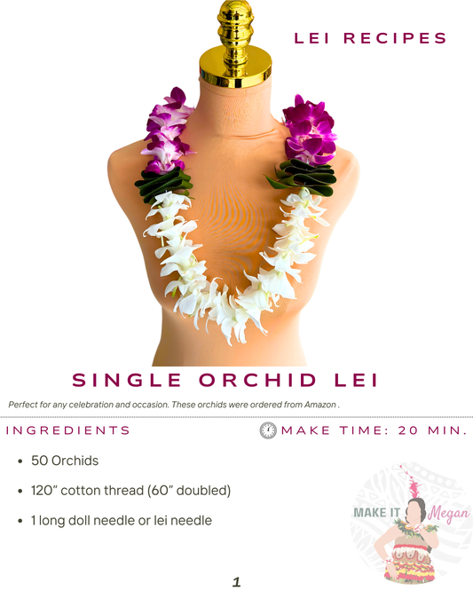 Single Orchid Lei