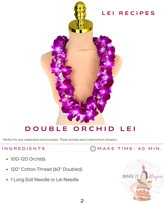 Double Orchid Lei